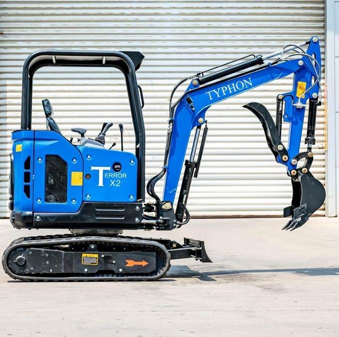 TYPHON TERROR X2 STORM 2.5-Ton Mini Excavator – Kubota V1505 25HP Diesel Engine EPA-Certified Crawler Digger image 4