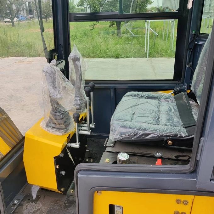 TYPHON TERROR X 1.2-Ton Mini Cabin Excavator – 2500 lbs Micro Crawler Trench Digger with Enclosed Cab image 4