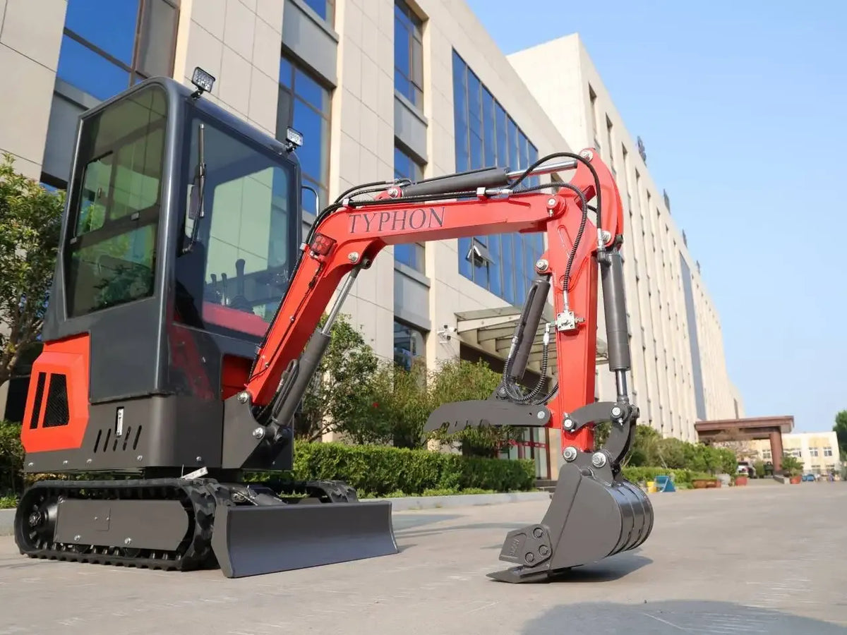 TYPHON TERROR ONE 1.1-Ton Mini Cabin Excavator – High-Performance Micro Crawler Trench Digger with Enclosed Cab image 7