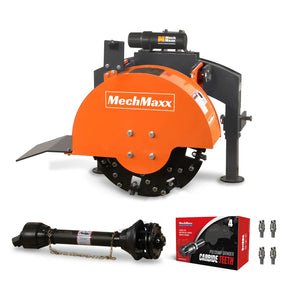 24" Heavy-Duty 3-Point PTO Stump Grinder (34 Carbide Teeth) – For 15-45 HP Tractors image 0