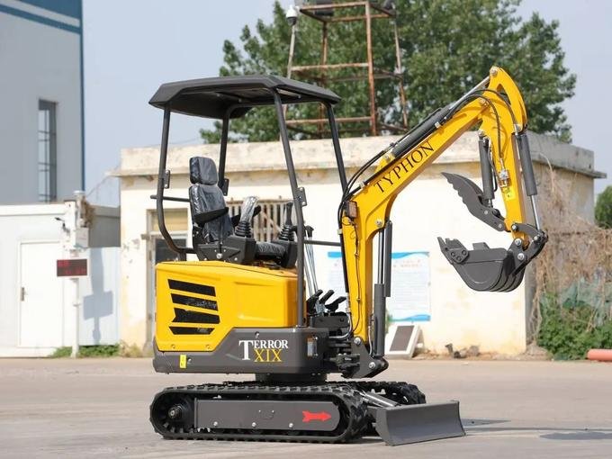 TYPHON TERROR XIX STORM 1.8-Ton Mini Excavator – High-Performance Crawler Trench Digger with Integrated Boom Swing image 1