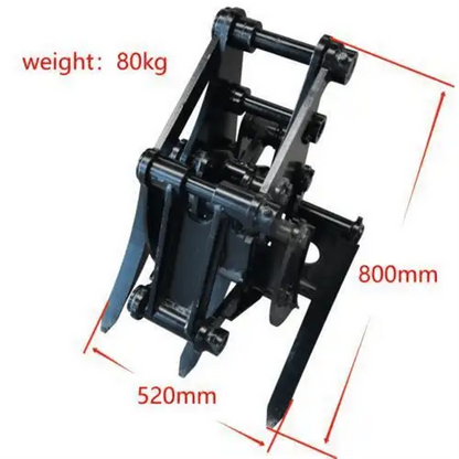 Wide-Opening Mini Excavator Grapple – For 2 to 3.5-Ton Diggers image 1