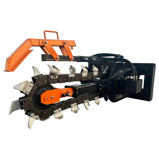 48" Heavy-Duty Skid Steer Trencher Attachment – AGT Industrial (ECSSCT72) image 0