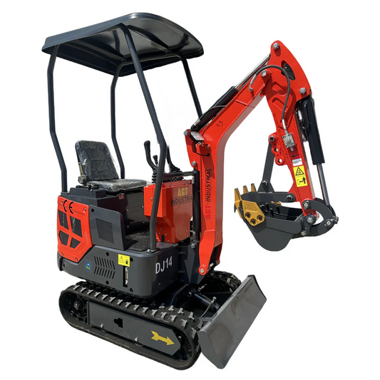 1-Ton Mini Small Excavator – 13.5HP Briggs & Stratton Gasoline Engine Micro Crawler Digger (AGT-DJ14) image 0