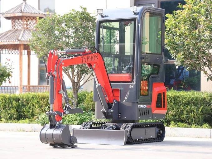 TYPHON TERROR ONE 1.1-Ton Mini Cabin Excavator – High-Performance Micro Crawler Trench Digger with Enclosed Cab image 5