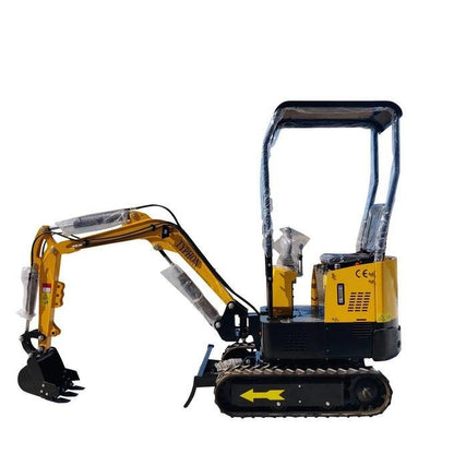 TYPHON TERROR X STORM 1-Ton Mini Excavator – High-Performance Crawler Trench Digger with Protective Canopy & Hydraulic Systems image 0