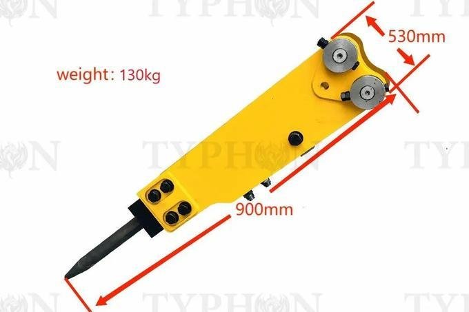 Heavy-Duty Top-Mount Hydraulic Breaker Hammer – For 2.5-Ton Mini Excavators image 1