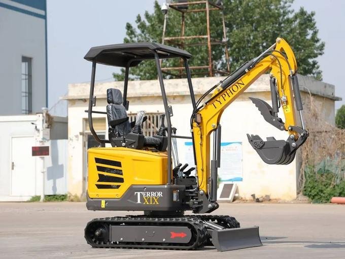 TYPHON TERROR XIX STORM 1.8-Ton Mini Excavator – High-Performance Crawler Trench Digger with Integrated Boom Swing image 3