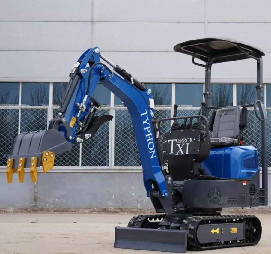 TYPHON TERROR XI Heavy-Duty Mini Excavator – 1-Ton 13.5HP Briggs & Stratton Engine EPA-Certified Crawler Digger image 0
