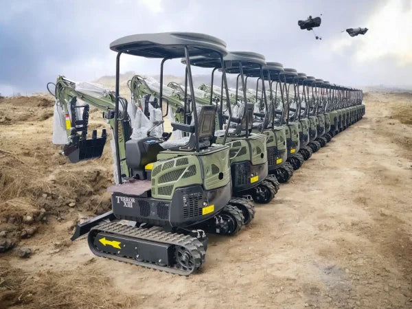 TYPHON TERROR XIII 1.3-Ton Mini Excavator – High-Performance Micro Crawler Trench Digger with Protective Canopy & Advanced Hydraulics image 4