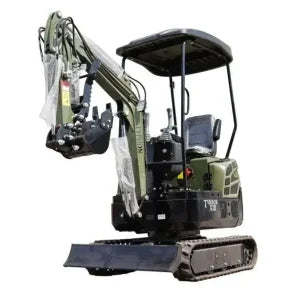 TYPHON TERROR XIII 1.3-Ton Mini Excavator – High-Performance Micro Crawler Trench Digger with Protective Canopy & Advanced Hydraulics image 2