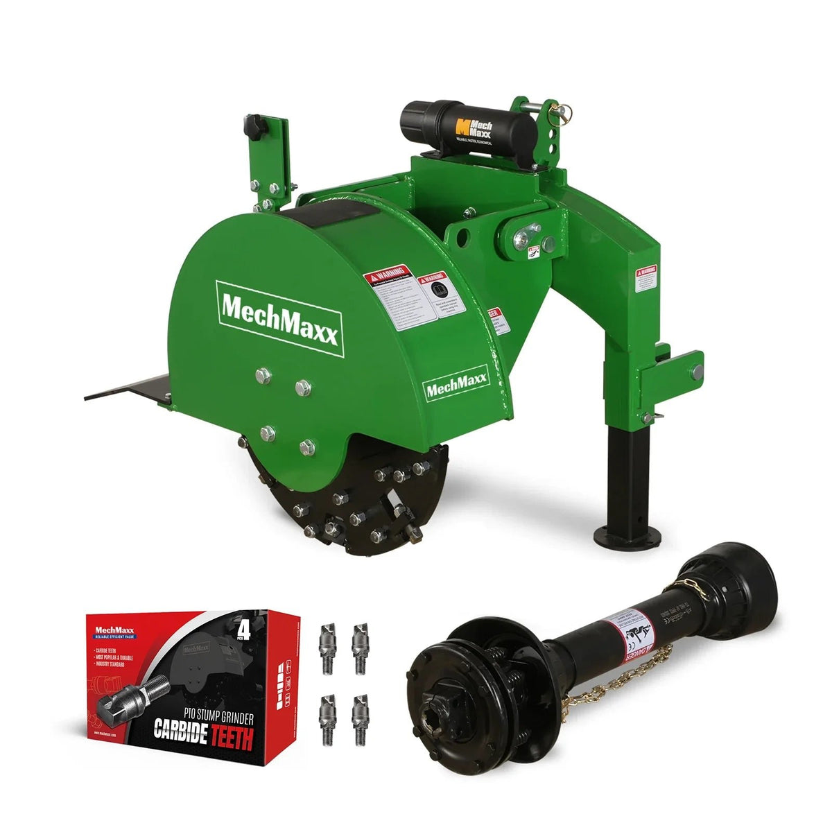 24" Heavy-Duty Commercial PTO Stump Grinder (34 Carbide Teeth) – For 15-45 HP Tractors image 0