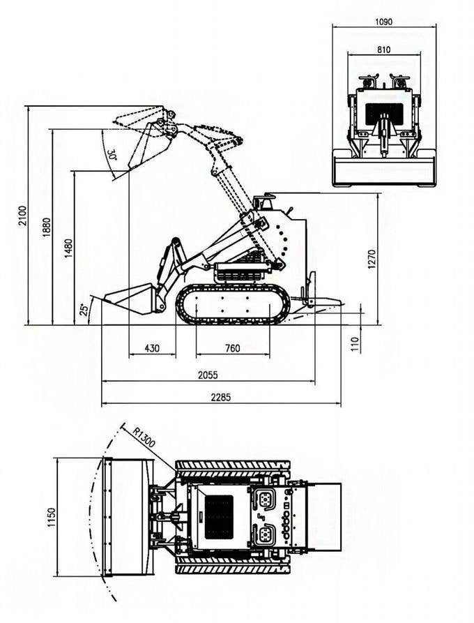 TYPHON STOMP Wheeled Mini Skid Steer Loader – 22.1 HP Honda Gas Engine image 8