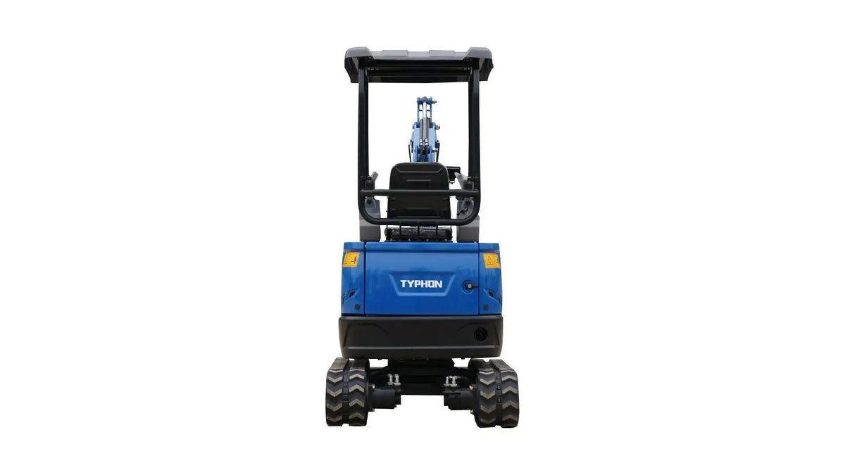 TYPHON TERROR XVII Heavy-Duty Mini Excavator – 3800 lbs Rubber Track Digger with Kubota D902 Diesel Engine image 1