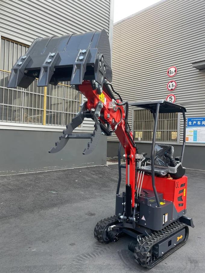 1-Ton Mini Small Excavator – 13.5HP Engine with Advanced Pilot System & Factory Hydraulic Thumb (AGT Industrial Updated Model) image 2