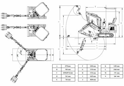 TYPHON TERROR ONE 1.1-Ton Mini Cabin Excavator – High-Performance Micro Crawler Trench Digger with Enclosed Cab image 8