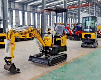 1-Ton Mini Small Excavator – 13.5HP Briggs & Stratton Gasoline Engine EPA-Certified Micro Crawler Digger image 7