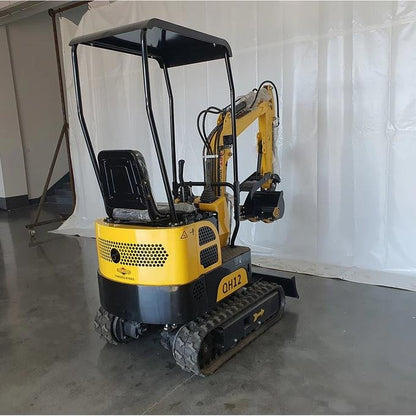 1-Ton Mini Small Excavator – 13.5HP Briggs & Stratton Gasoline Engine Micro Crawler Digger (AGT Industrial) image 3