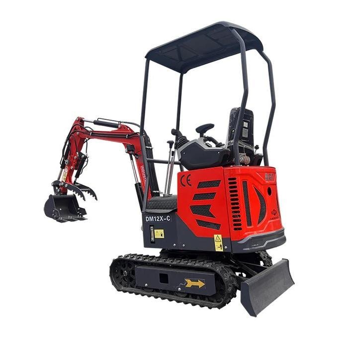 1-Ton Mini Small Excavator – 13.5HP Briggs & Stratton Engine with Factory Hydraulic Thumb (AGT Industrial) image 1