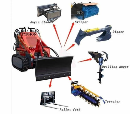 TYPHON STOMP Mini Skid Steer Loader – 1,800 lbs, 23 HP Gas EPA Engine image 4