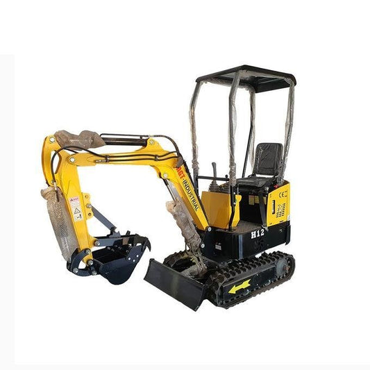 1-Ton Mini Compact Excavator – 13.5HP Briggs & Stratton Engine Micro Crawler Digger (AGT-H12) image 0