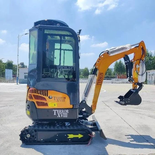TYPHON TERROR XVIII Prestige 2-Ton Mini Excavator – Premium Crawler Digger with Genuine Kubota D902 Diesel Engine image 0