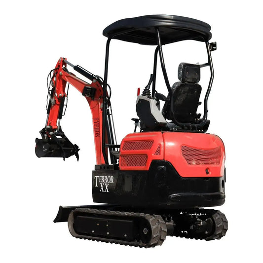 TYPHON TERROR XX Heavy-Duty Mini Excavator – 4000 lbs Rubber Track Digger with Kubota D902 Diesel Engine (Alternative Layout) image 0