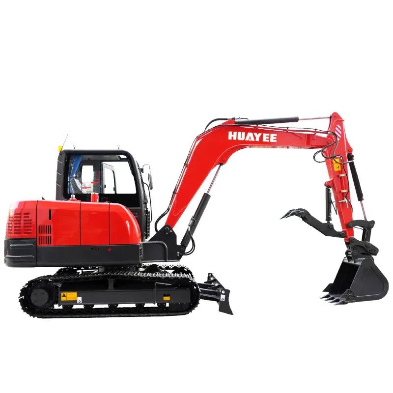 HUAYEE HY60C 6-Ton Industrial Mini Excavator – Premium Yanmar Engine Heavy-Duty Crawler Digger with Enclosed Cab image 2