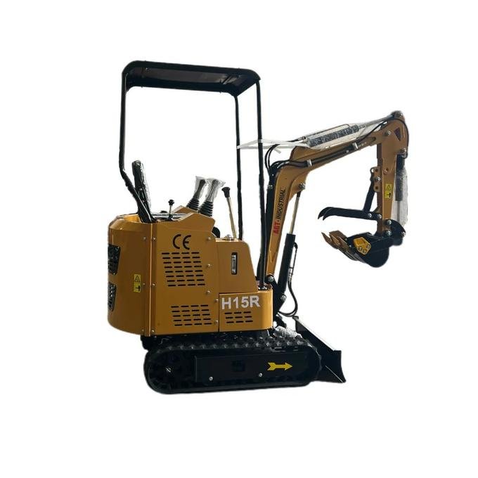 1.5-Ton Mini Small Excavator – 13.5HP Engine with Advanced Pilot System & Retractable Tracks (AGT H15R) image 1