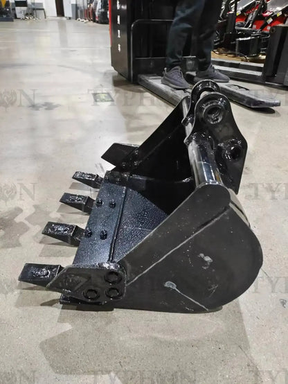 23" Heavy-Duty Toothed Trenching Bucket – For 2.0 to 3.5-Ton Mini Excavators image 2