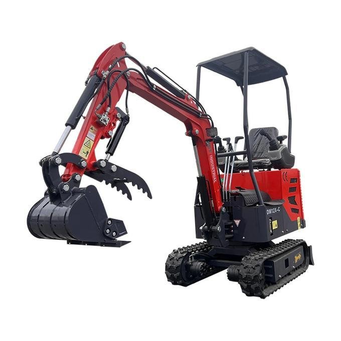 1-Ton Mini Small Excavator – 13.5HP Briggs & Stratton Engine with Factory Hydraulic Thumb (AGT Industrial) image 2