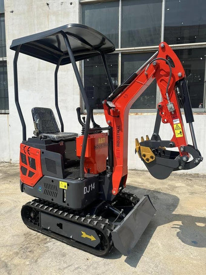 1-Ton Mini Small Excavator – 13.5HP Briggs & Stratton Gasoline Engine Micro Crawler Digger (AGT-DJ14) image 2
