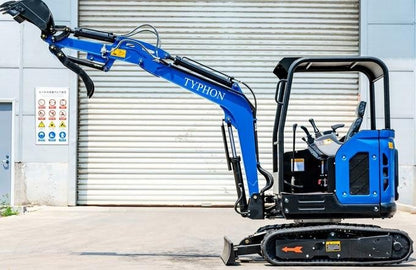 TYPHON TERROR X2 STORM 2.5-Ton Mini Excavator – Kubota V1505 25HP Diesel Engine EPA-Certified Crawler Digger image 5