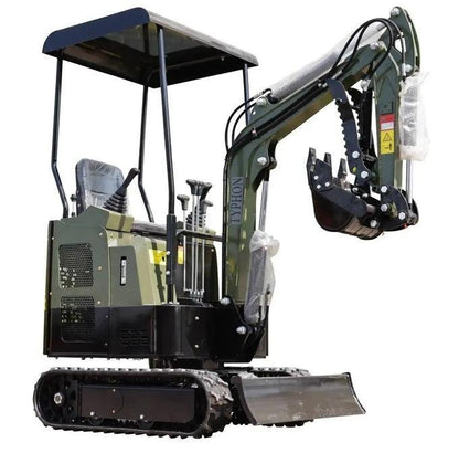 TYPHON TERROR XV STORM 1.05-Ton Mini Excavator – High-Performance Crawler Trench Digger with Protective Canopy image 0