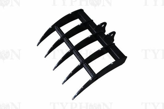 22" Heavy-Duty Mini Excavator Rake Attachment – For 2 to 3.5-Ton Diggers image 0
