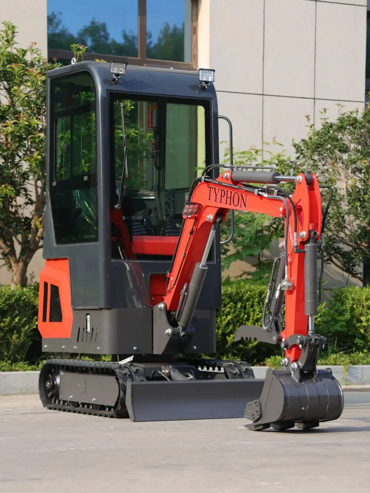TYPHON TERROR ONE 1.1-Ton Mini Cabin Excavator – High-Performance Micro Crawler Trench Digger with Enclosed Cab image 3