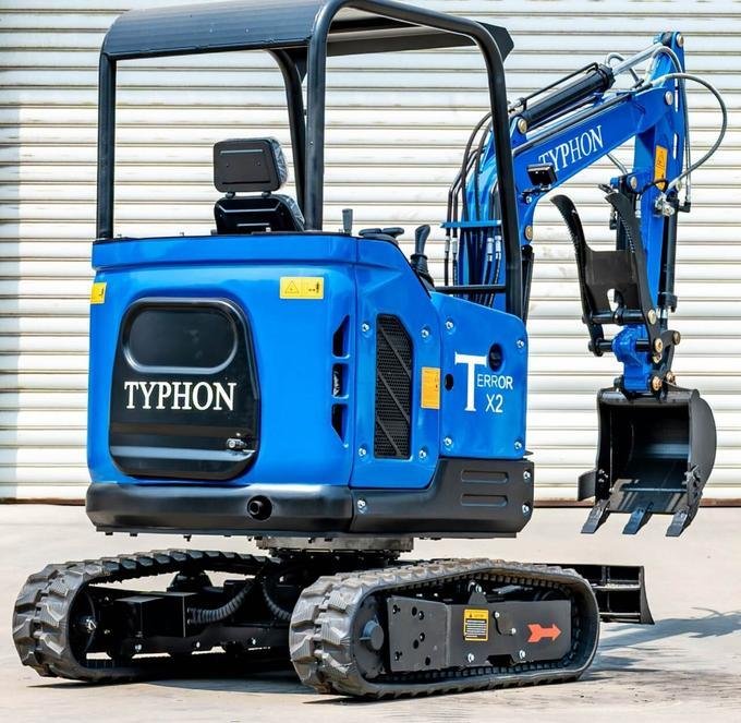 TYPHON TERROR X2 STORM 2.5-Ton Mini Excavator – Kubota V1505 25HP Diesel Engine EPA-Certified Crawler Digger image 1