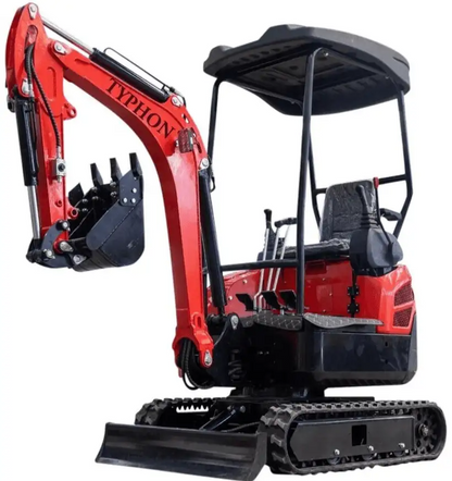 TYPHON LUX Heavy-Duty Mini Excavator – 4000 lbs Rubber Track Digger with Kubota Diesel Engine image 0