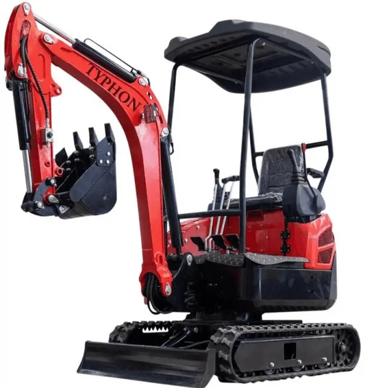 TYPHON LUX Heavy-Duty Mini Excavator – 4000 lbs Rubber Track Digger with Kubota Diesel Engine image 0