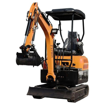 TYPHON TERROR XX Heavy-Duty Mini Excavator – 4000 lbs Rubber Track Digger with Kubota D902 Diesel Engine image 1