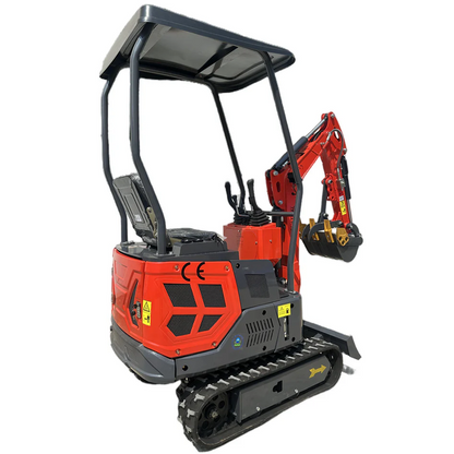 1-Ton Mini Small Excavator – 13.5HP Briggs & Stratton Gasoline Engine Micro Crawler Digger (AGT-DJ14) image 1