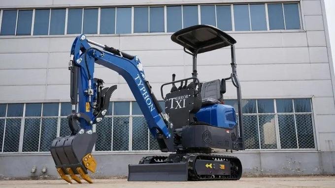 TYPHON TERROR XI STORM 1.1-Ton Mini Excavator – High-Performance Micro Crawler Trench Digger with Integrated Boom Swing image 0