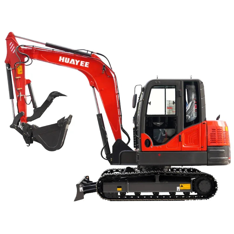 HUAYEE HY60C 6-Ton Industrial Mini Excavator – Premium Yanmar Engine Heavy-Duty Crawler Digger with Enclosed Cab image 1