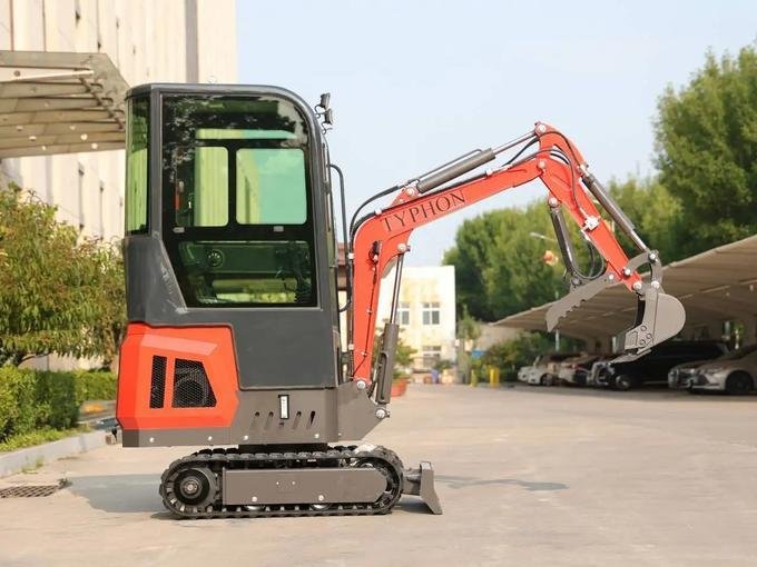 TYPHON TERROR ONE 1.1-Ton Mini Cabin Excavator – High-Performance Micro Crawler Trench Digger with Enclosed Cab image 6