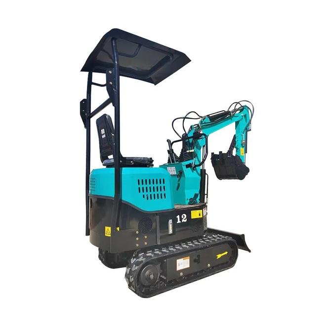 1-Ton Mini Small Excavator – 13.5HP Briggs & Stratton Engine Micro Crawler Digger (AGT-KAT12) image 2