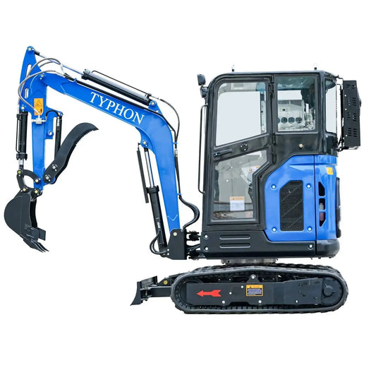 TYPHON TERROR X2 2.7-Ton Mini Excavator – Kubota V1505 Diesel Engine EPA-Certified Heavy-Duty Crawler Digger image 0