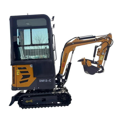 1-Ton Mini Cabin Excavator – 13.5HP Briggs & Stratton Engine with Hydraulic Thumb & Swing Boom (AGT Industrial) image 2