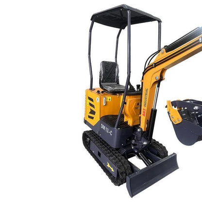 1-Ton Mini Small Excavator – 13.5HP Briggs & Stratton Engine with Hydraulic Thumb and Swing Boom (AGT Industrial) image 1