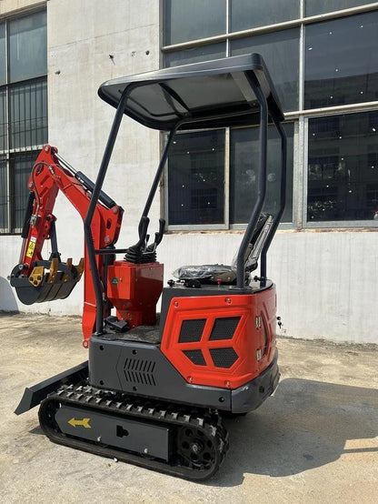 1-Ton Mini Small Excavator – 13.5HP Briggs & Stratton Gasoline Engine Micro Crawler Digger (AGT-DJ14) image 3