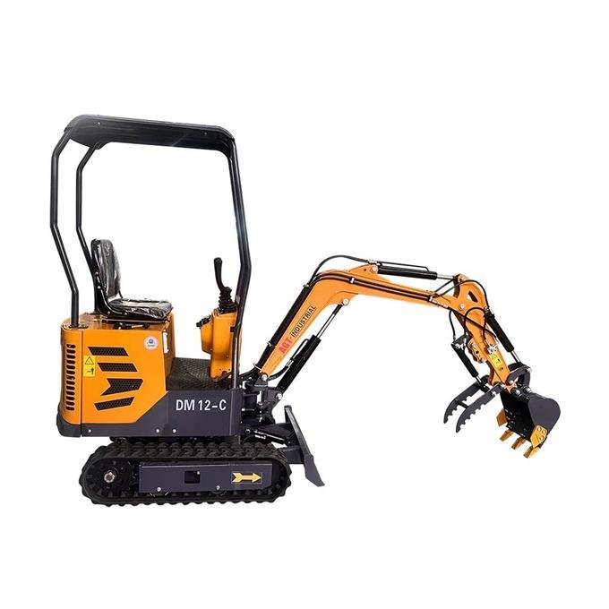 1-Ton Mini Small Excavator – 13.5HP Briggs & Stratton Engine with Hydraulic Thumb and Swing Boom (AGT Industrial) image 2